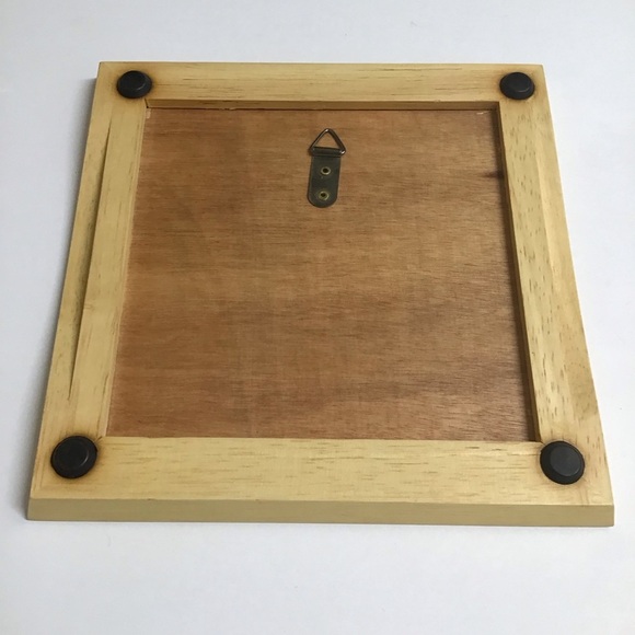 Vintage Diane Arthurs Framed Ceramic Tile Trivet Sandpiper Shells 8x8” Wall Art - Picture 8 of 14